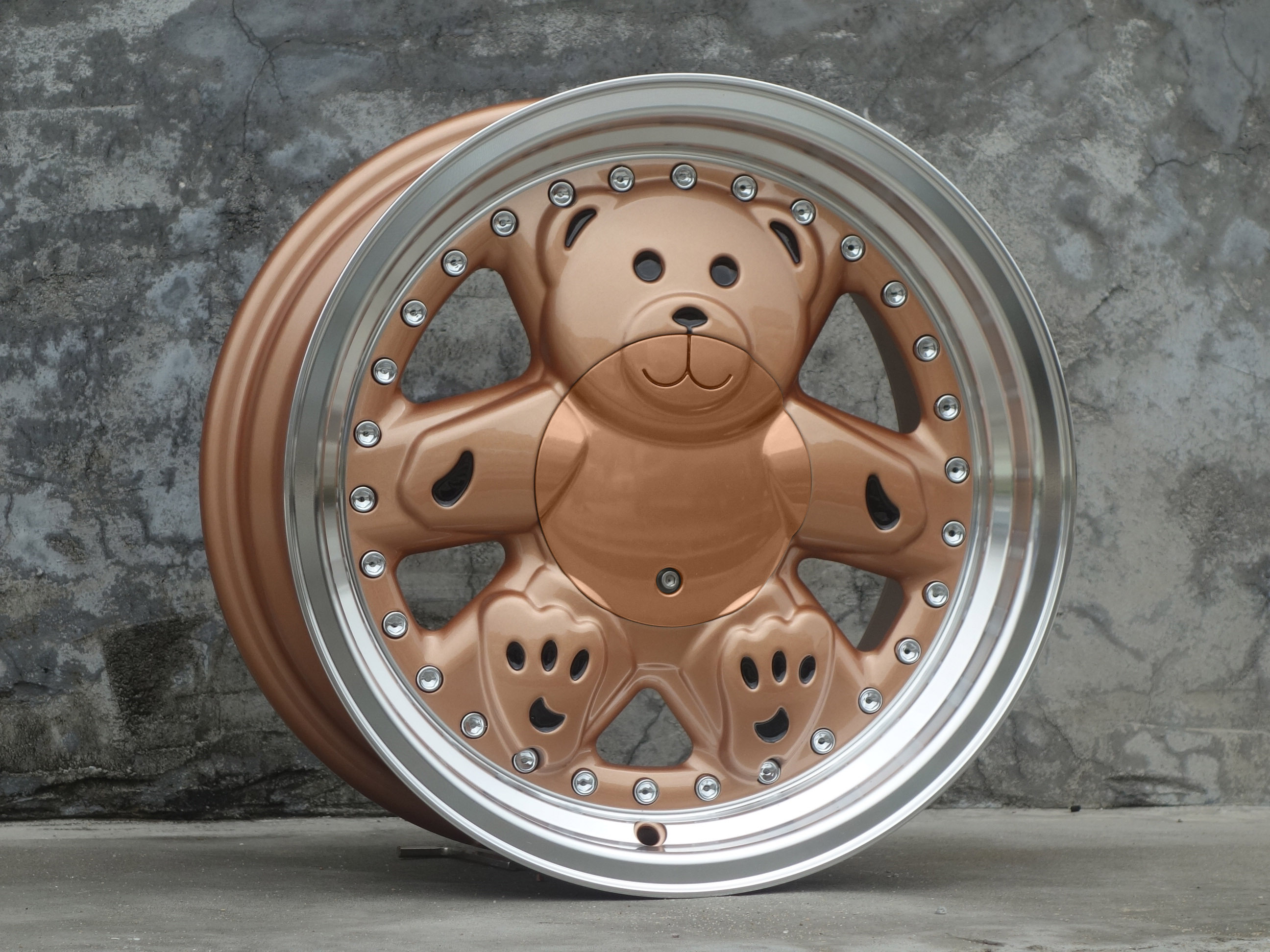 Jiangzao casting rims All sorts of color Cute teddy bear rims wheels 14 ...