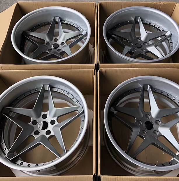 2 Piece Star Shape Design Custom Forged Wheels High Quality Strength 18 19 20 21 22inch Alloy Mags For Sports Car Racing