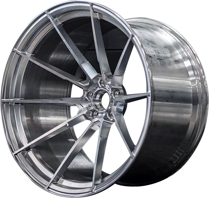 Jiangzao Customize Forged Wheels 5X112 5X130 Alloy   Forging Supercar Ri Inch Black Aluminium Car Alloy Wheel Rims