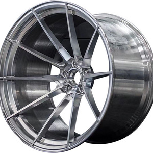 Jiangzao Customize Forged Wheels 5X112 5X130 Alloy   Forging Supercar Ri Inch Black Aluminium Car Alloy Wheel Rims