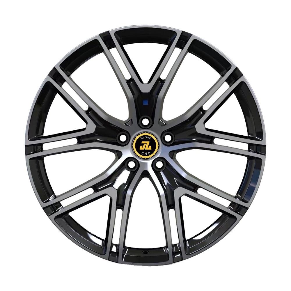 Jiangzao customize rims 19 inch 5x120 5x114.3 forged 22 inch wheels 17 rims black forged