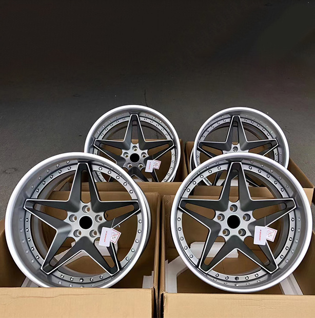 2 Piece Star Shape Design Custom Forged Wheels High Quality Strength 18 19 20 21 22inch Alloy Mags For Sports Car Racing