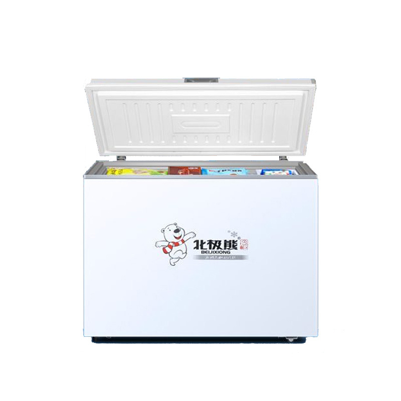 208L Freezer  Ice Box Freezer Vertical Deep Frozen Freezer Silver White OEM Power Style Lock Garage Inside Parts Sales