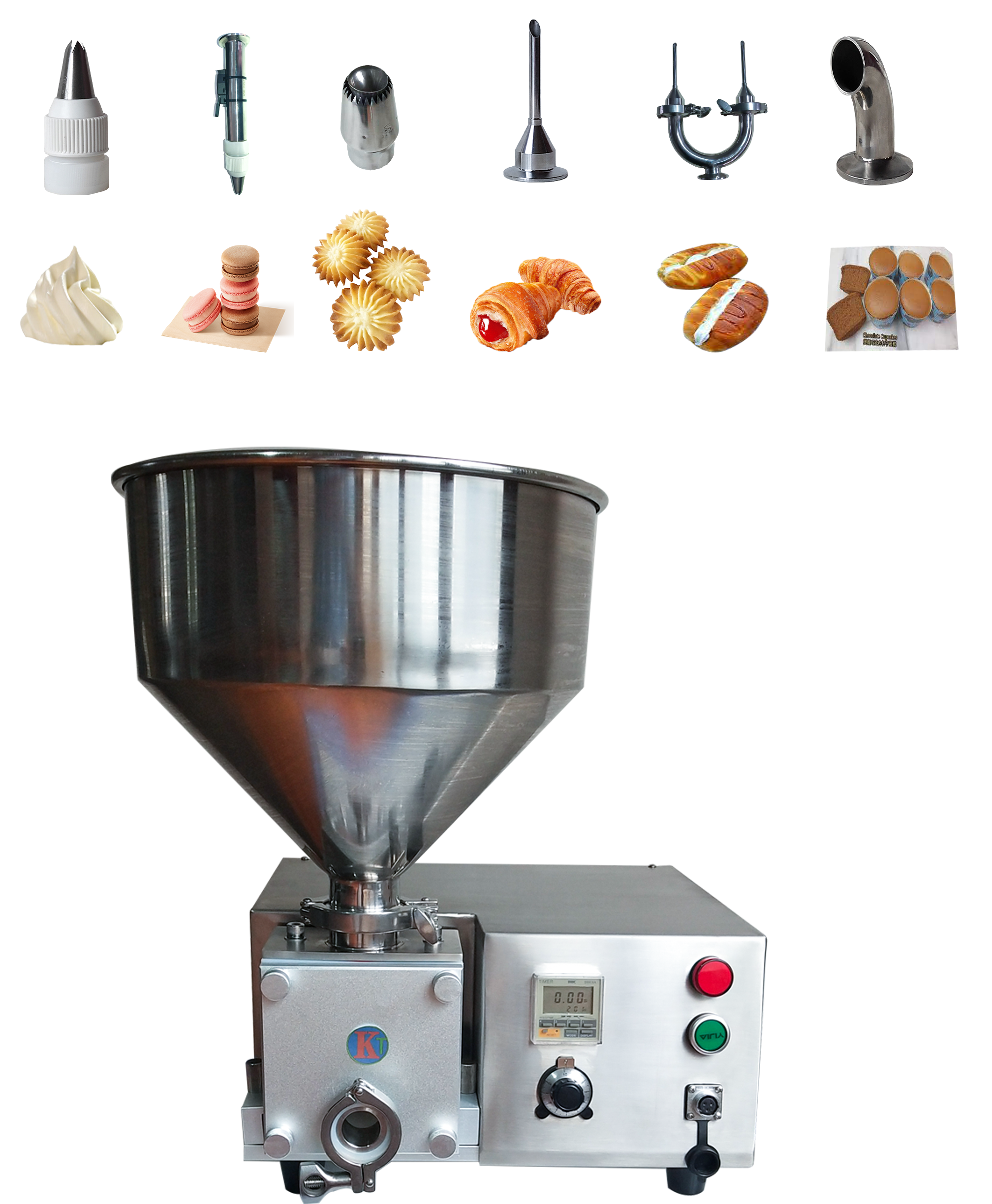 production machine for small business for ice cream machine Puff, cake, doughnut, candy, marshmallow filling food machine