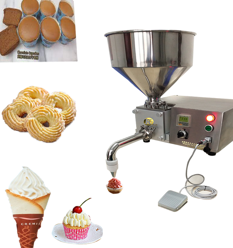 production machine for small business for ice cream machine Puff, cake, doughnut, candy, marshmallow filling food machine