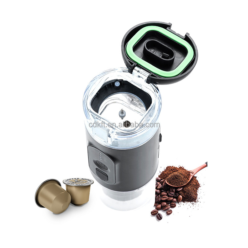 CP028-1-Portable Coffee Maker Portable Pod Coffee Maker Mini Automatic Espresso  Portable Coffee Machine Battery 12V