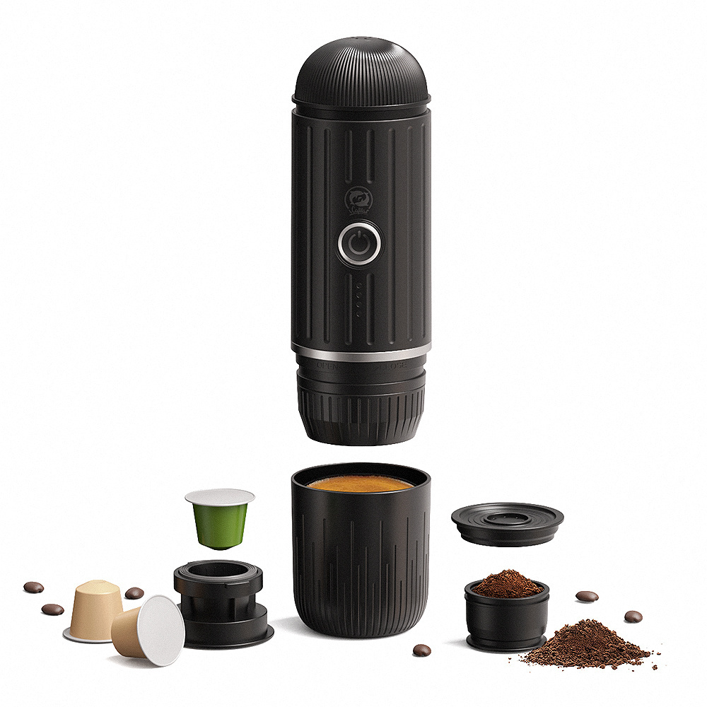 mini capsule coffee machine with CE certificate with lithium battery 12v  hotel travel camping