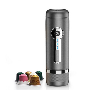 Portable self-clean function capsule coffee machine for outdoor hiking camping fishing multi-function/3 in 1