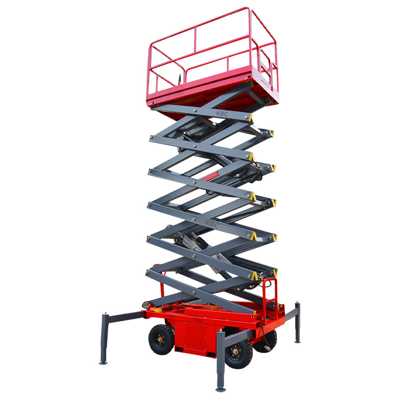 2023 New Stock 6M 8M 10M 12M 14M Hydraulic Lifting Platform/Tracked Scissor Lift/Electric Lifting Platform for Stock