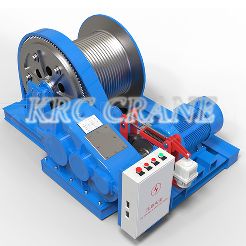 0.5-60t JK Type Electric Wire Rope Winch Single Speed and Daul Speed  High Speed Construction Winch