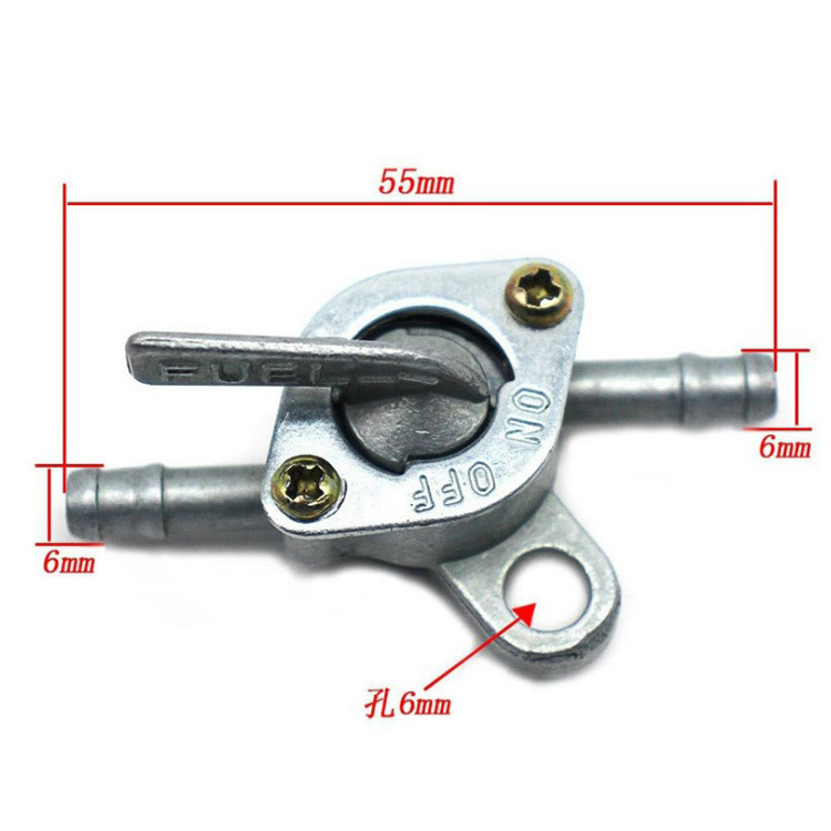 6mm Motorcycle Scooter Fuel Tap Gas Petrol Valve Fuel Tank Switch Motorbike ATV 50cc 70cc 90cc 110cc 125cc 140cc 150cc