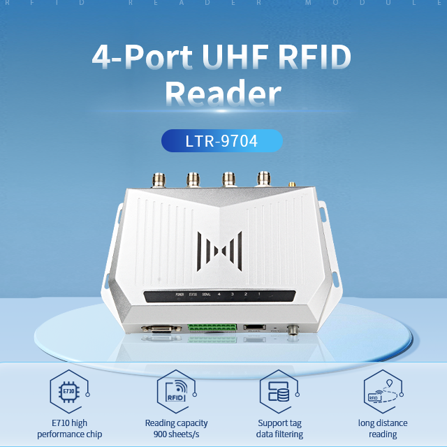 Manufacturer Supplier Factory OEM Portable 8 Channel tcp ip Long Distance impinj E710 rfid reader