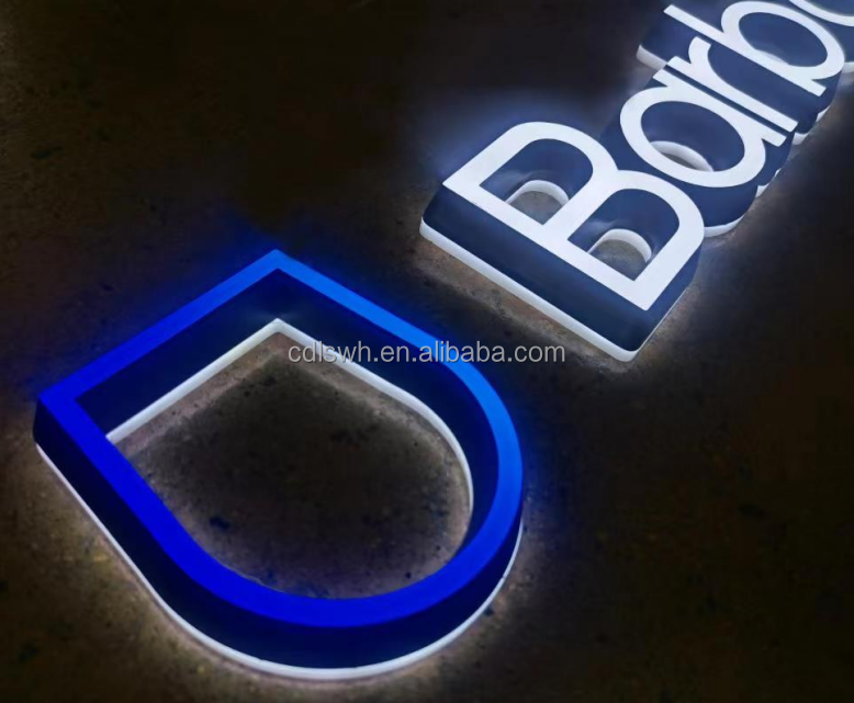 Custom Plastic Acrylic LEtter Signage Illuminated 3D Letter Sign Board