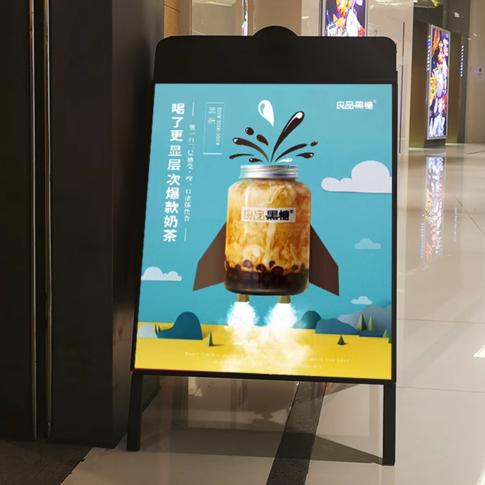 Foldable Advertising Good Price Digital Poster Display Restaurant Menu Display Stand