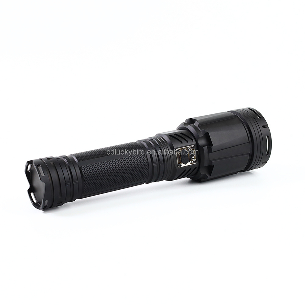 Bright 15000lm Super Strong 100W Telescopic Zoom LED Flashlight with 7 modes 36 Core XHP360 IPX6 Waterproof Torch Light