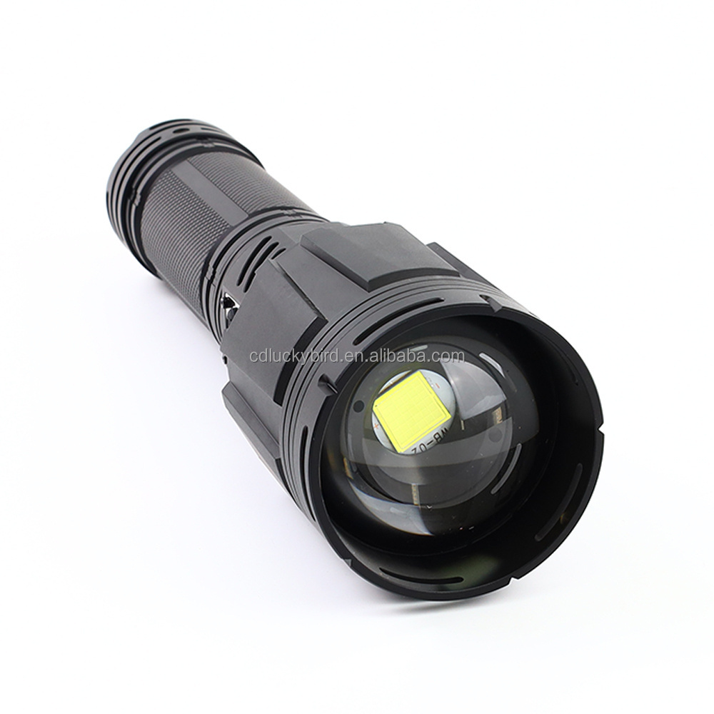 Bright 15000lm Super Strong 100W Telescopic Zoom LED Flashlight with 7 modes 36 Core XHP360 IPX6 Waterproof Torch Light