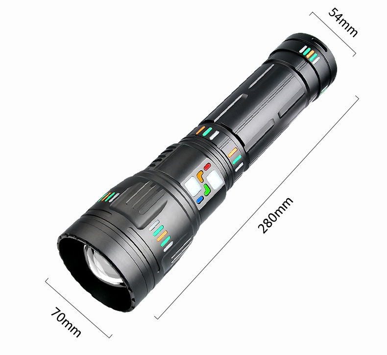 Hot on Titok Youtube Facebook 3000LM LED Torch Light Laser Flashlight Rechargeable Battery 1.5KM Long Range Powerful 22000mah 10