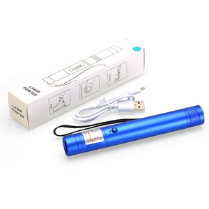 USB charging 450nm blue laser pointer with usb interface