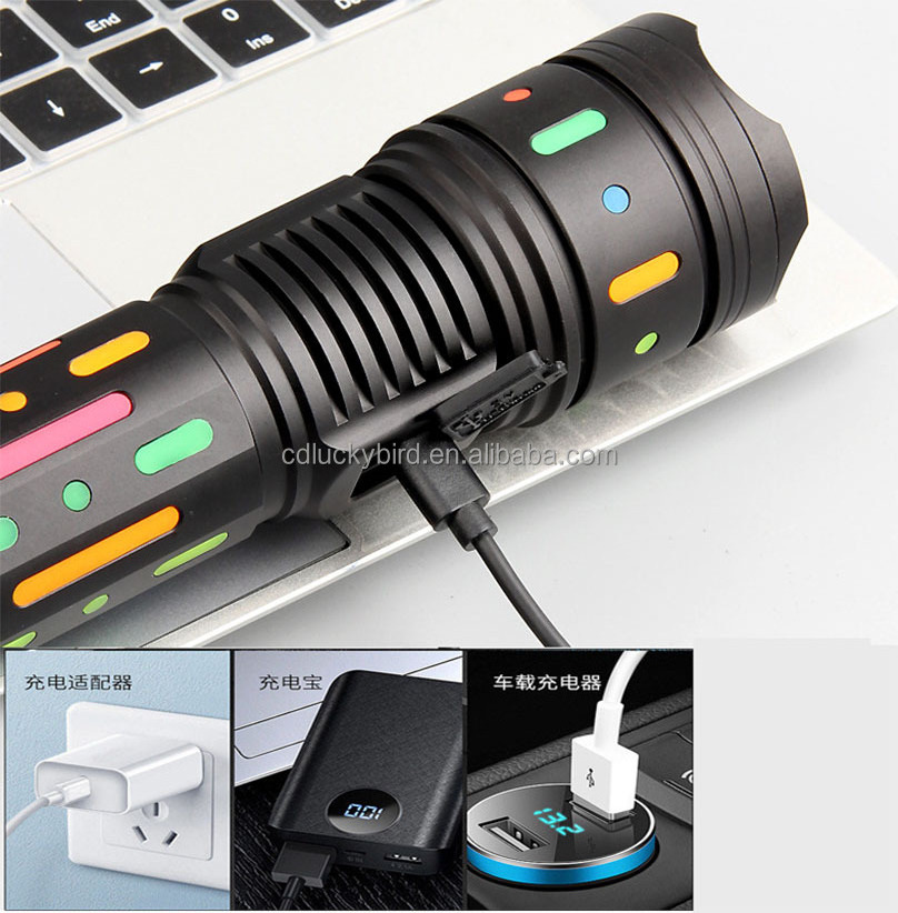 Portable Hot 1.5KM Long Beam Distance Powerful White Laser LED Torch with High Rechargeable Japan Battery