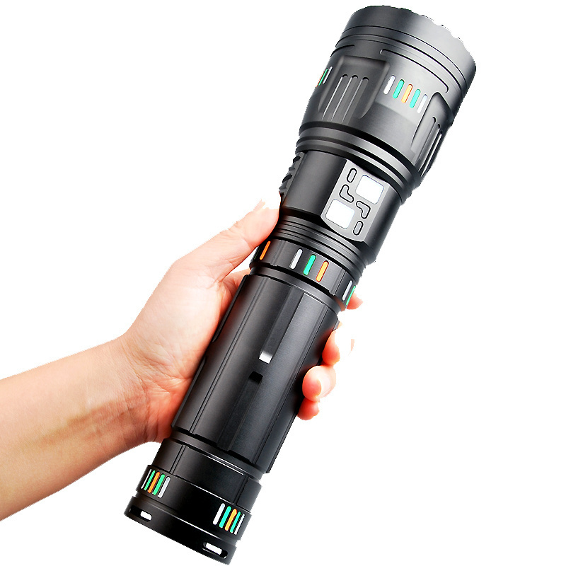 Emergency Hiking Gear Powerful 6000lm Torch Light Zoomable LED Search Flashlight for Outdoor Camping Fishing