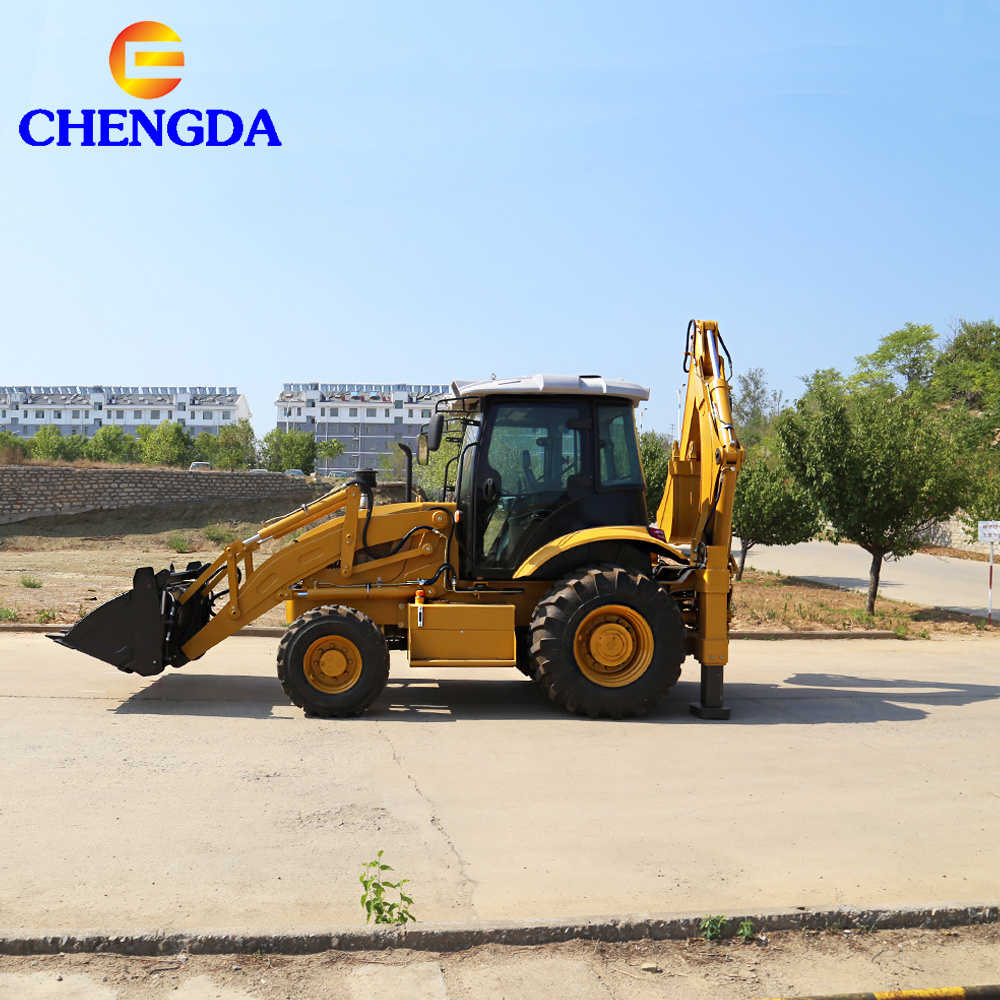 Chinese Used Towable Tractor Loader and Backhoe with Mower