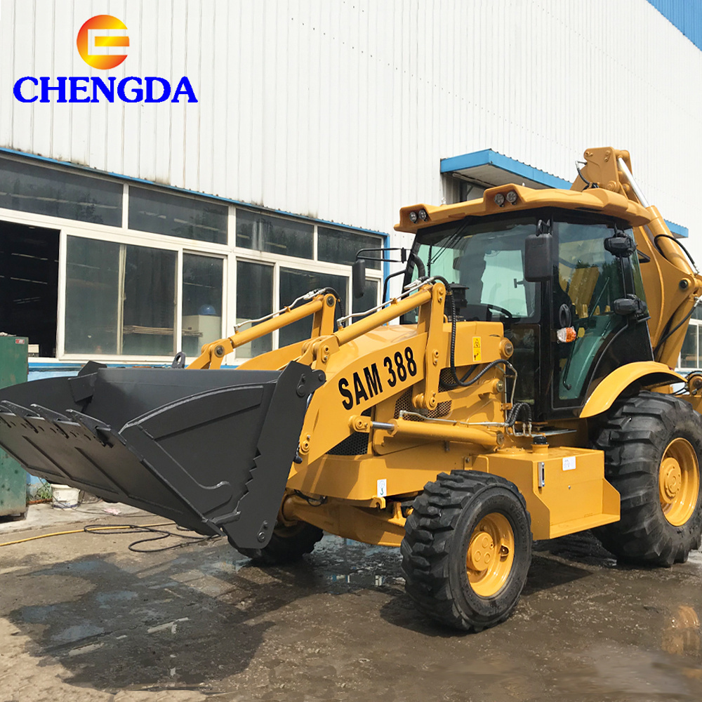 Chinese Used Towable Tractor Loader and Backhoe with Mower