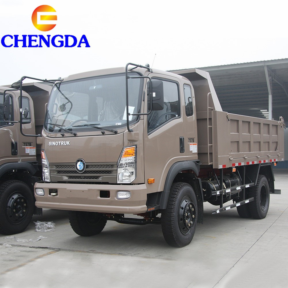 Tanzania Sino HOWO 4x2 4x4 Mini Dump Truck 6 Wheel