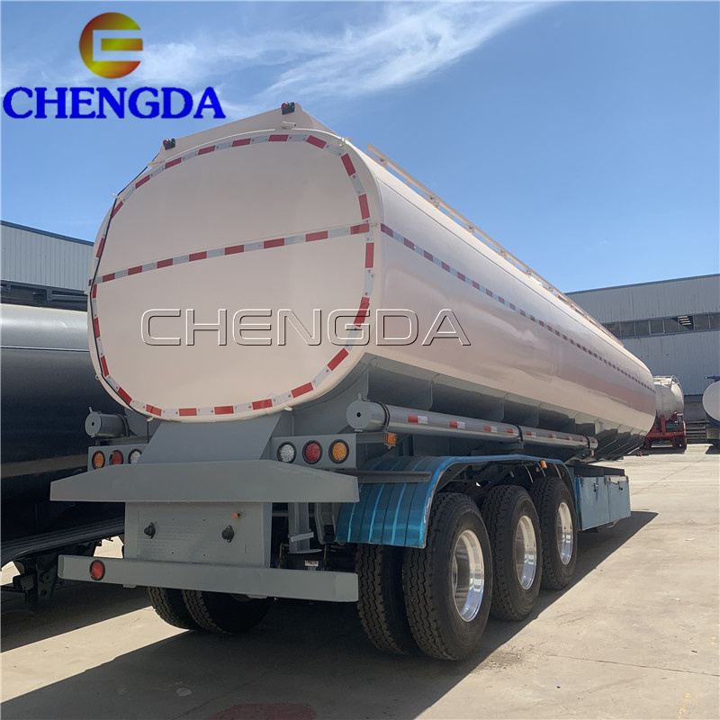 Tri Axle 42000L 45000L 40TON 45TON Oil /Diesle/ water tanker fuel tank capacity in tractor trailer