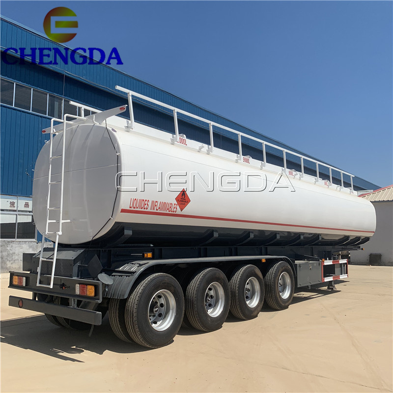 Tri Axle 42000L 45000L 40TON 45TON Oil /Diesle/ water tanker fuel tank capacity in tractor trailer