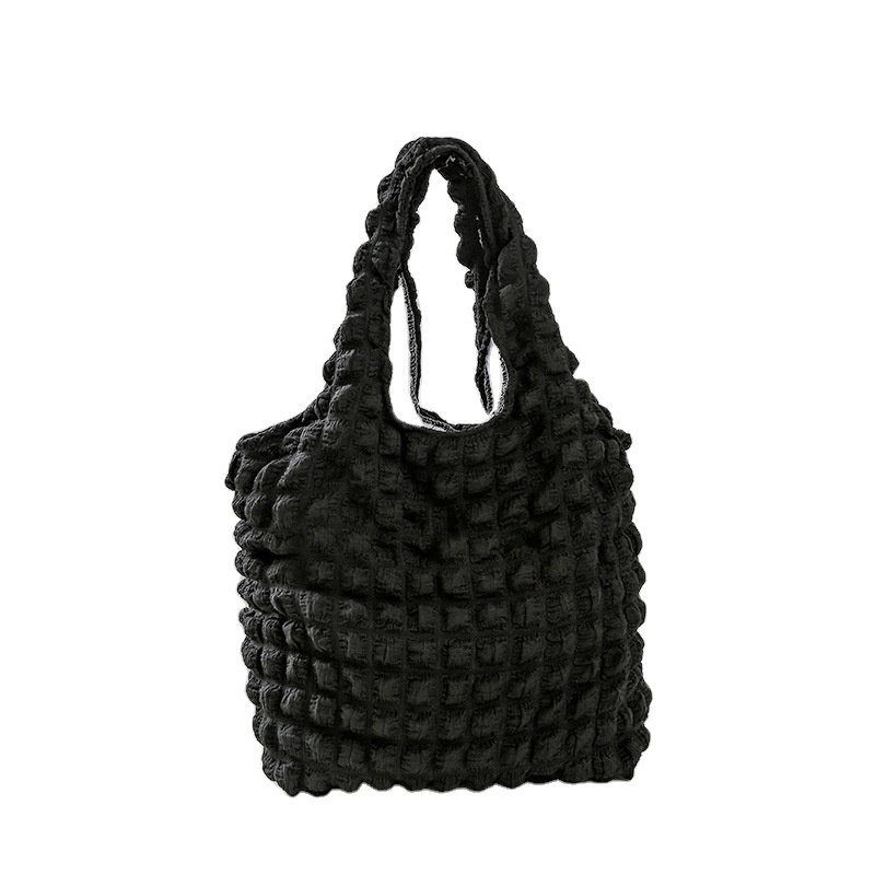 Ready to ship fasion Plisse Polyester tote bag