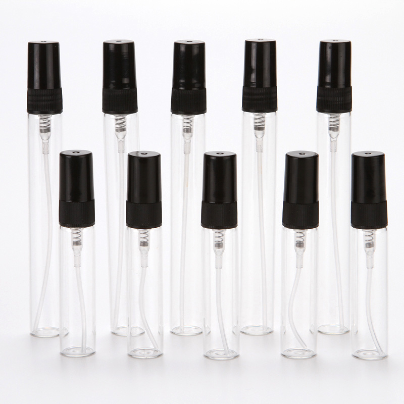 Empty 2ml 3ml 5ml 7ml 10ml Clear Mini Atomizer Mist Vial Sample Spray Glass Perfume Bottle