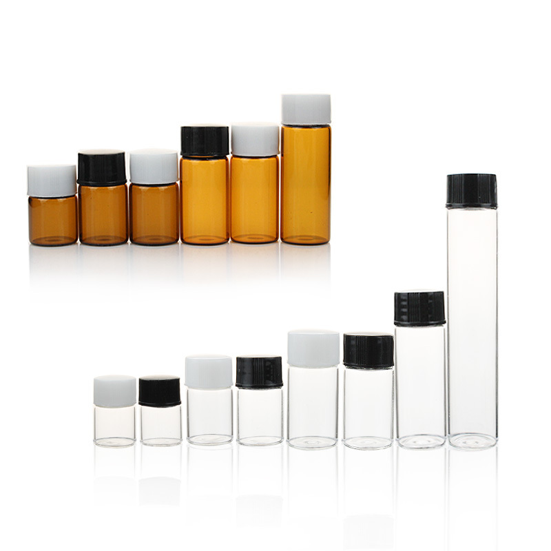 1ml 2ml 3ml 5ml Essential Oil Vial Glass Sample Bottles Anointing Oil Bottles Mini Dram Glass Bottles Containers