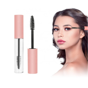 10ml Empty Mascara Tube Pink Eyelash Tubes with Brush Wand Eyelash Cream Container Bottles with Rubber Inserts