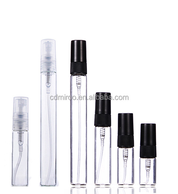 Empty 2ml 3ml 5ml 7ml 10ml Clear Mini Atomizer Mist Vial Sample Spray Glass Perfume Bottle