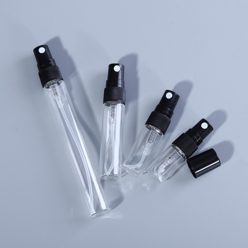 Empty 2ml 3ml 5ml 7ml 10ml Clear Mini Atomizer Mist Vial Sample Spray Glass Perfume Bottle