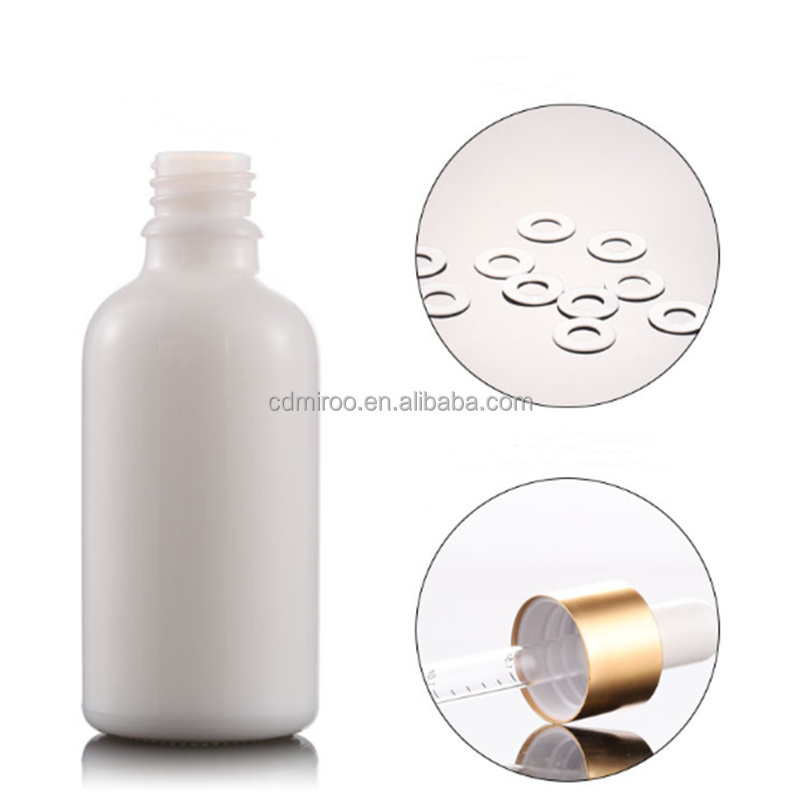 Flat Shoulder 30ml Serum Amber Clear Frosted Glass Dropper Bottle For Essential Oils with Glass Dropper 1Oz Beard Oil Bottles