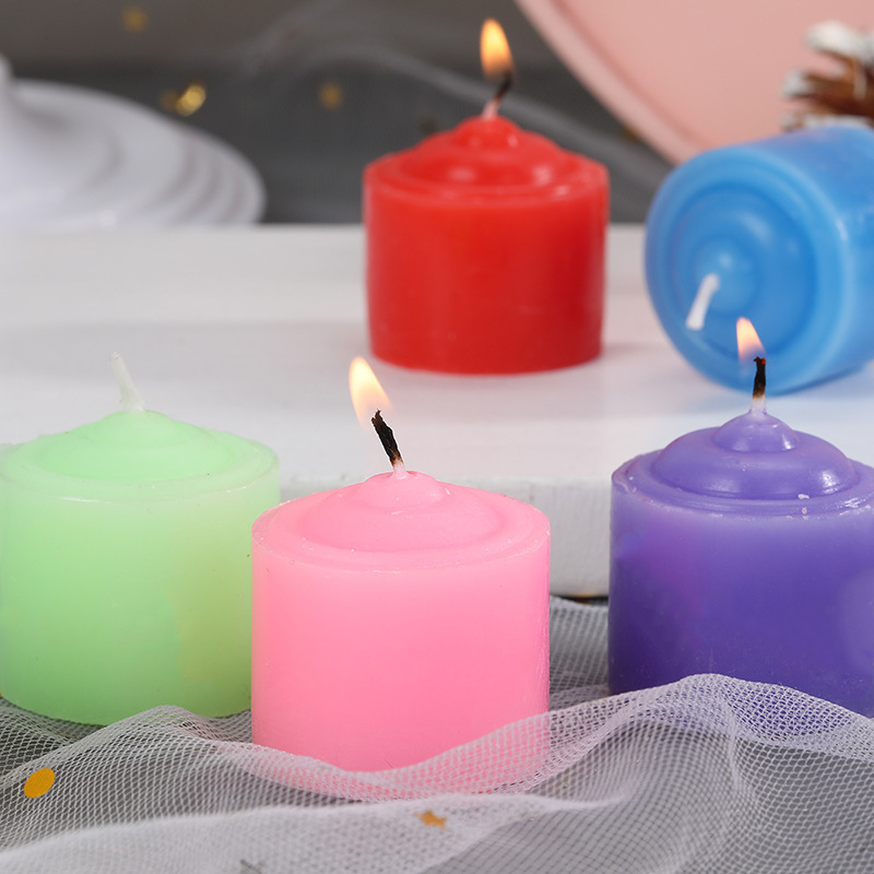 Multi-Color Paraffin Wax Scented Tealight Dinner Scented Candles High Quality Tea Night Light Candle