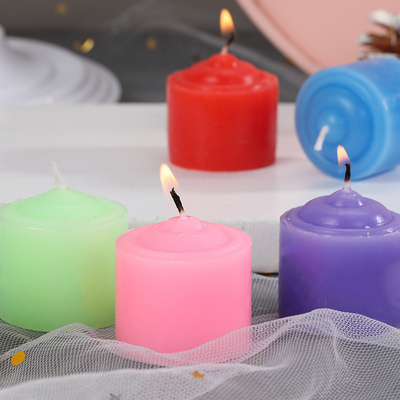 Multi colored tea light candles sales