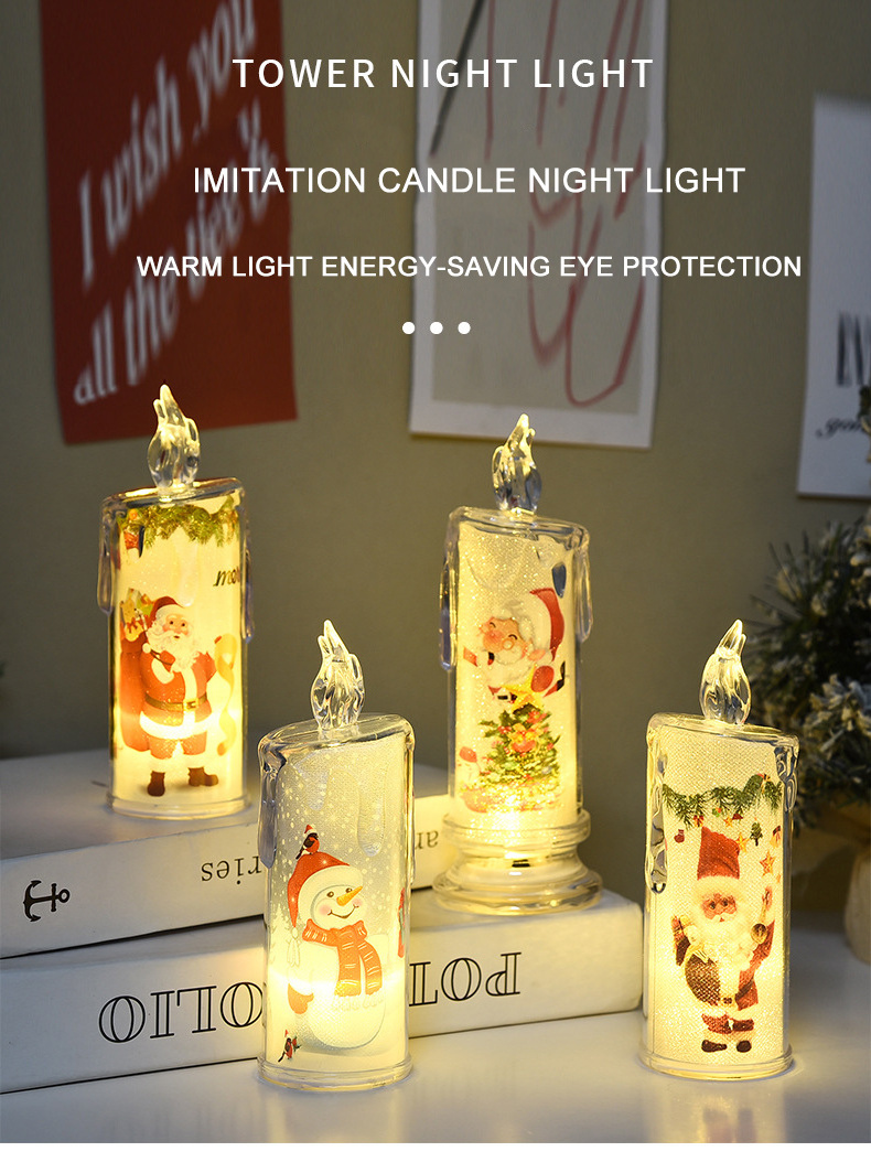 Mix Color LED flameless Candles ,Flickering LED Pillar Candles, Outdoor Indoor Battery Operated Candles Decorations Christmas