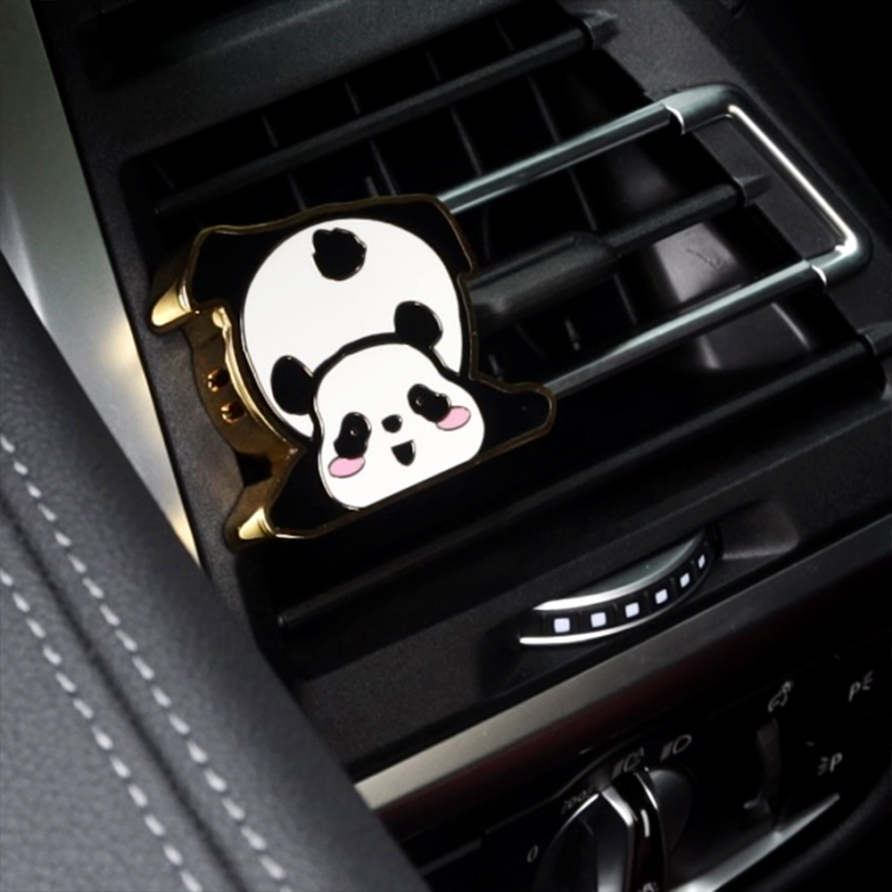 Cute Panda Air Freshening Organic Fragrance Oil Car Aroma Diffuser Special Gift Air Freshening