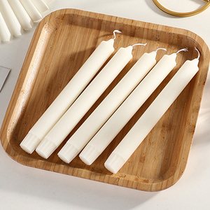 High Quality Household Wedding Dinner Stick Long Pillar Candles Banquet Paraffin Wax White Candle Emergency Candles