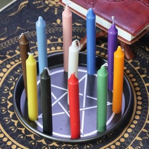 Factory Direct 100pcs Colorful Unscented Spell Magic Beeswax Candles Set For Hanukkah Party Decor