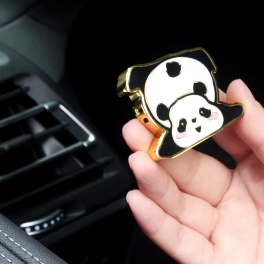 Cute Panda Air Freshening Organic Fragrance Oil Car Aroma Diffuser Special Gift Air Freshening