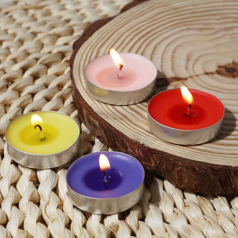 Factory Direct Sale Aromatherapy Tea Candle Smokeless Wedding Birthday Vegetable Wax Tealight Candles