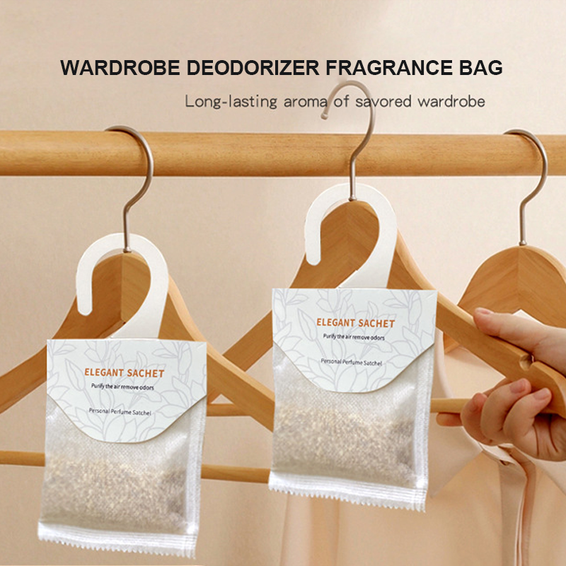 Household Wardrobe Lavender Hanging Closet Deodorizer Air Freshener Long Lasting Scented Sachets Bag Air Freshener