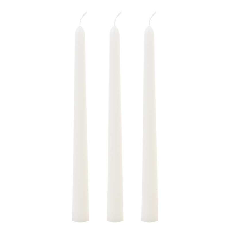 Wholesale Church Holidays Emergency Candles Home Decor Wedding 48 Pcs Unscented White Tears Taper Candles