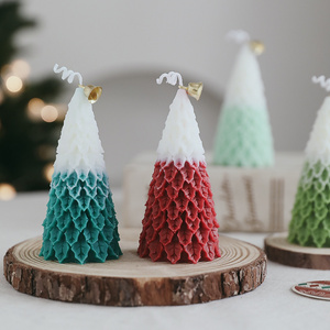 Handmade Christmas Tree Paraffin Wax Scented Candle Christmas Decorations Gifts Novelty Scented Candle