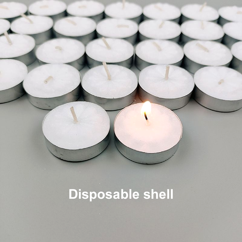 Wholesale White Unscented Tealight Candle 4 Hr / 8 Hr Burn Time Tea Lights Candles With Aluminium Cup