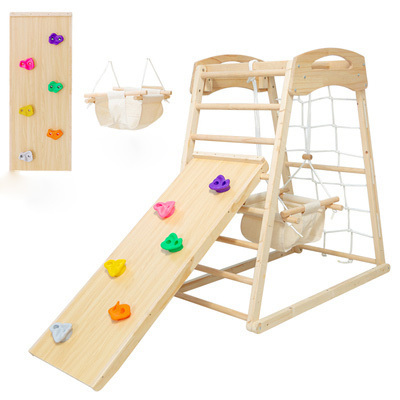 Kid Activity Windmill Climb Frame Preschool Gym Toy Montessori Pickler Triangle Frames Toddler Swing Slide Play Structure Set