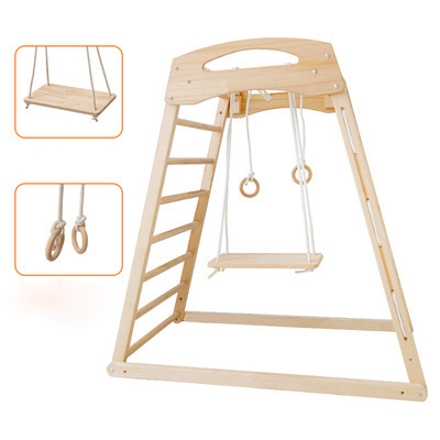 Kid Activity Windmill Climb Frame Preschool Gym Toy Montessori Pickler Triangle Frames Toddler Swing Slide Play Structure Set